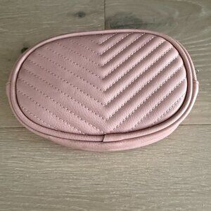 NWOT Chevron Quilted Design - Blush Belt Bag/Fanny Pack - Faux Leather